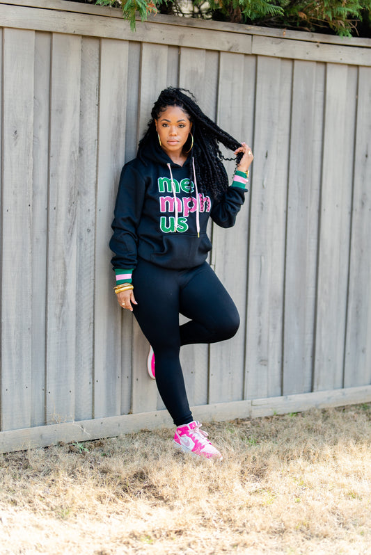 Classic MemphUS Black Pink Green Hoodie