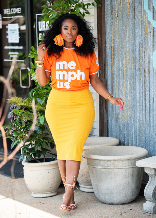 Classic Orange and White MemphUS Tee