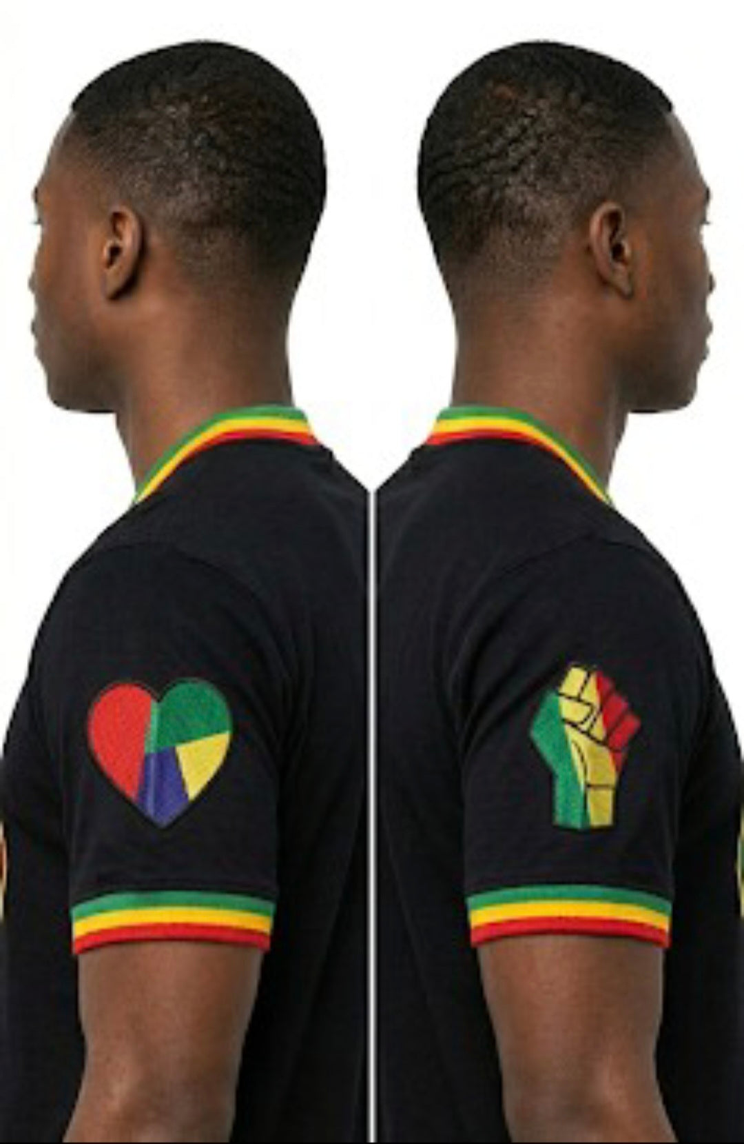 Black multicolor logo